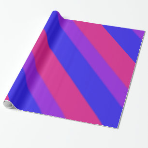 Falln Bisexual Pride Flag Wrapping Paper