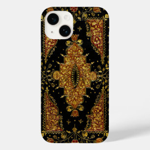 Falln Black and Gold Floral Case-Mate iPhone 14 Case