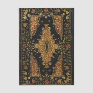 Falln Black and Gold Floral Tissue Paper