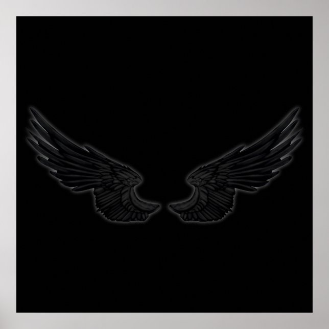 Falln Black Angel Wings Poster (Front)