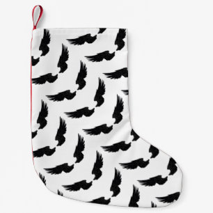 Falln Black Angel Wings Small Christmas Stocking