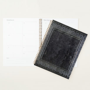 Falln Black Antique Book Planner