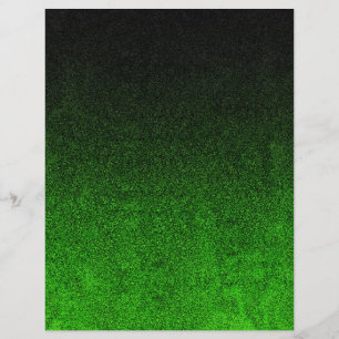 Falln Black & Green Glitter Gradient
