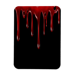 Falln Blood Drips Black Magnet
