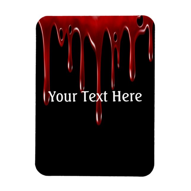 Falln Blood Drips Black Magnet (Vertical)
