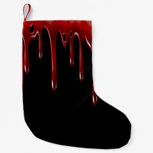 Falln Blood Drips Black Small Christmas Stocking