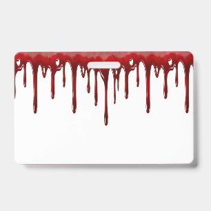 Falln Blood Drips ID Badge