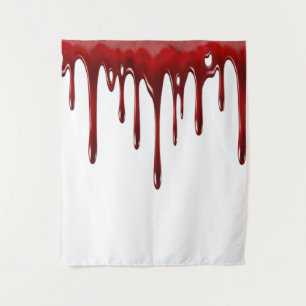 Falln Blood Drips Tapestry