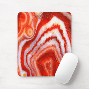 Falln Blood Orange Agate. Mouse Mat