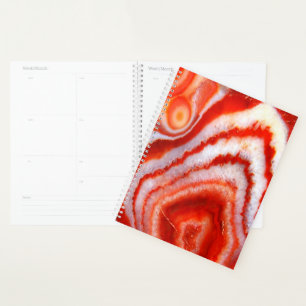 Falln Blood Orange Agate. Planner