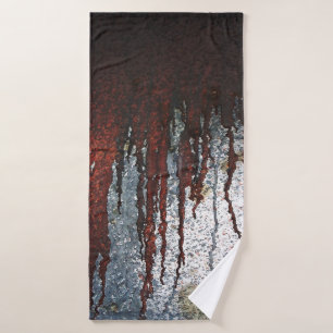 Falln Bloody Rust Drips Bath Towel Set