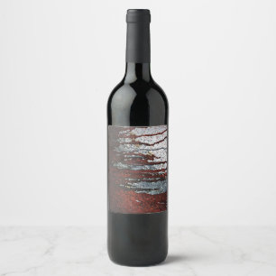 Falln Bloody Rust Drips Wine Label