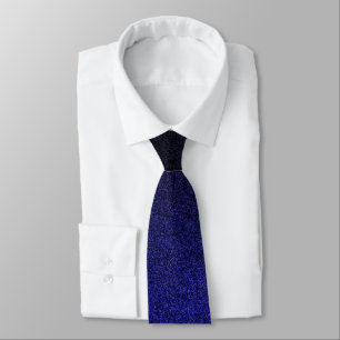 Falln Blue & Black Glitter Gradient Tie