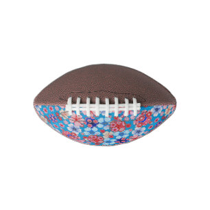 Falln Blue Cascading Floral Chirimen American Football