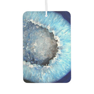 Falln Blue Crystal Geode Car Air Freshener
