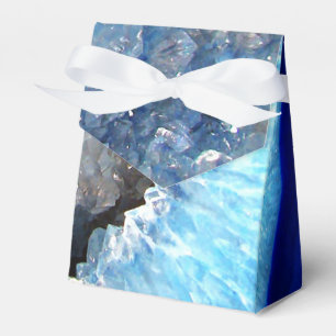 Falln Blue Crystal Geode Favour Box