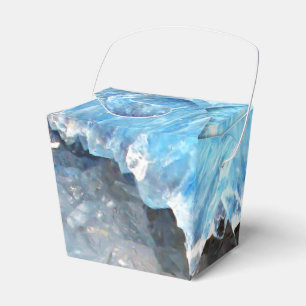 Falln Blue Crystal Geode Favour Box