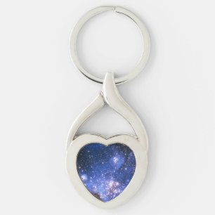 Falln Blue Embrionic Starfield Key Ring