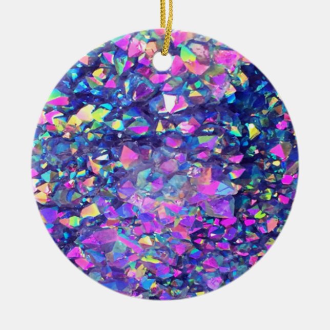 Falln Bubble Crystals Ceramic Tree Decoration (Front)