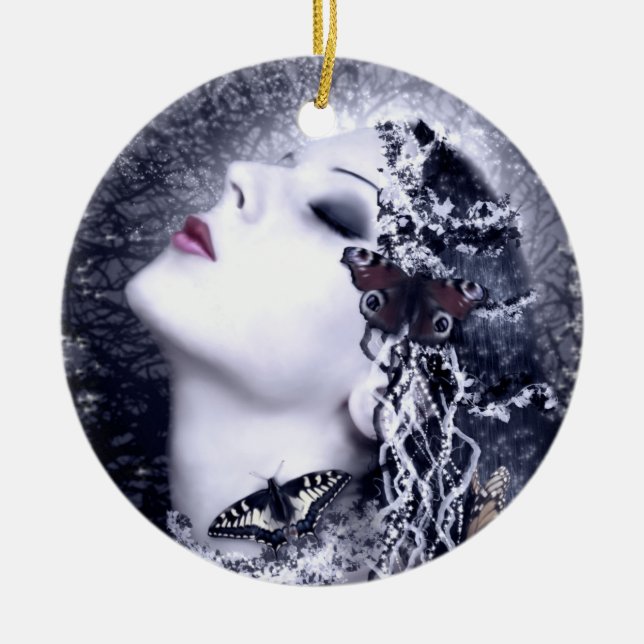 Falln Butterfly Ceramic Tree Decoration (Front)