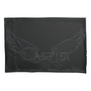 Falln Castiel With Wings Black Pillowcase