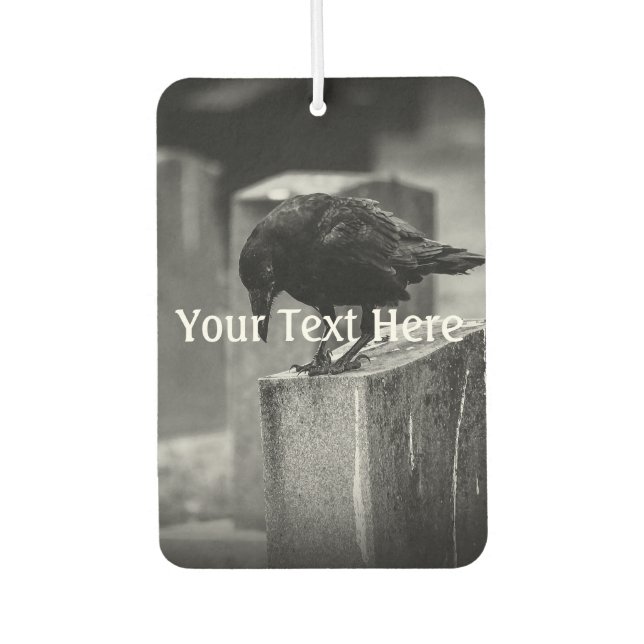 Falln Cemetery Crow Car Air Freshener (Front)