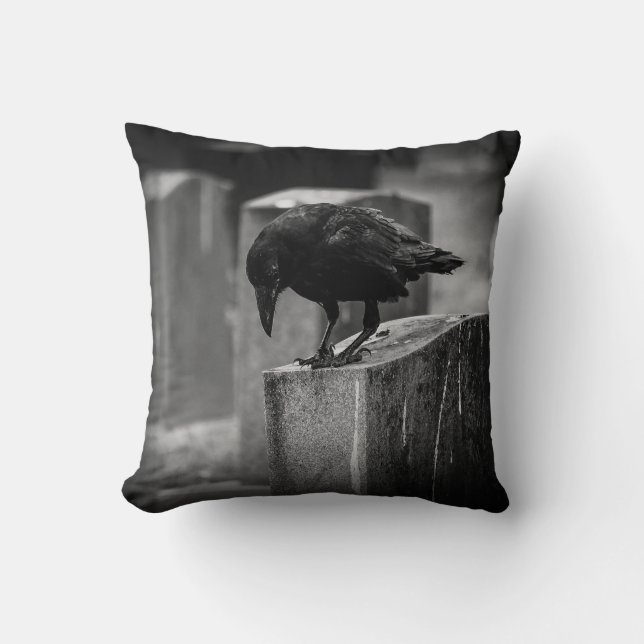 Falln Cemetery Crow Cushion (Front)