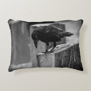 Falln Cemetery Crow Decorative Cushion