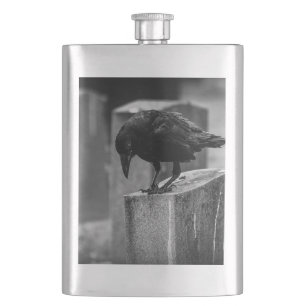 Falln Cemetery Crow Hip Flask