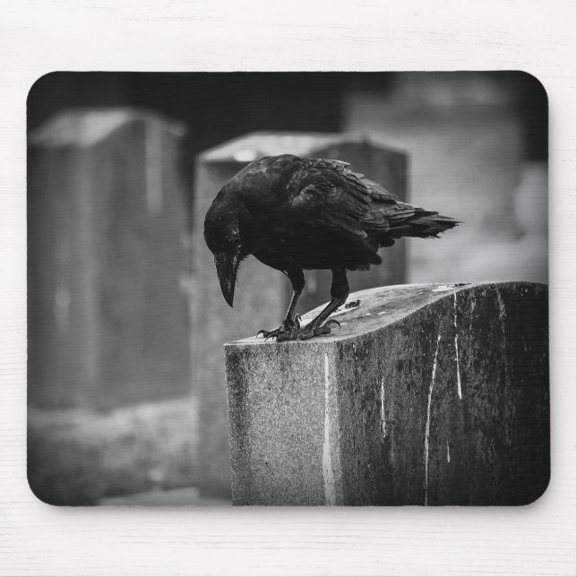 Falln Cemetery Crow Mouse Mat (Front)