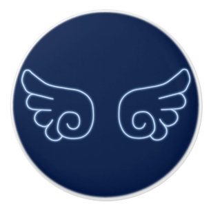 Falln Chibi Angel Wings Ceramic Knob
