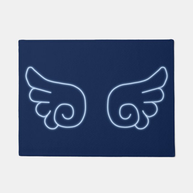 Falln Chibi Angel Wings Doormat (Front)