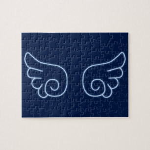 Falln Chibi Angel Wings Jigsaw Puzzle