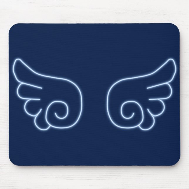 Falln Chibi Angel Wings Mouse Mat (Front)