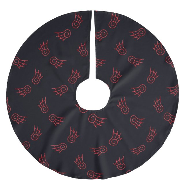 Falln Chibi Demon Wings Brushed Polyester Tree Skirt (Front)