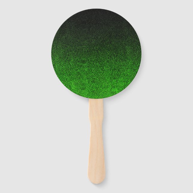 Falln Colour & Black Glitter Gradient Hand Fan (Front)