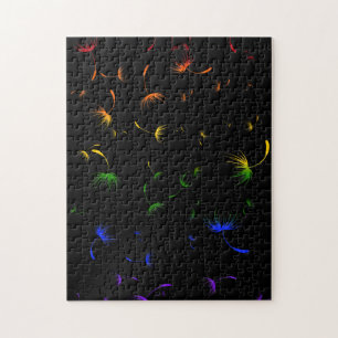 Falln Dandelion Seeds Gay Pride Jigsaw Puzzle