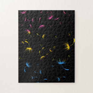 Falln Dandelion Seeds Pansexual Pride Jigsaw Puzzle