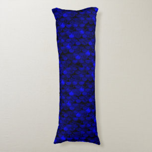 Falln Dark Blue Mermaid Scales Body Cushion