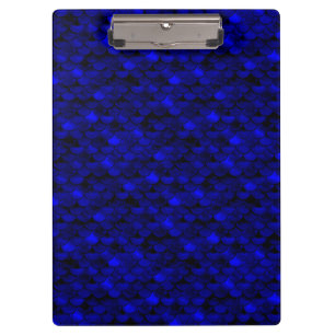 Falln Dark Blue Mermaid Scales Clipboard