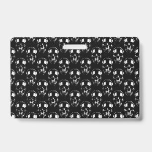 Falln Dark Skulls ID Badge