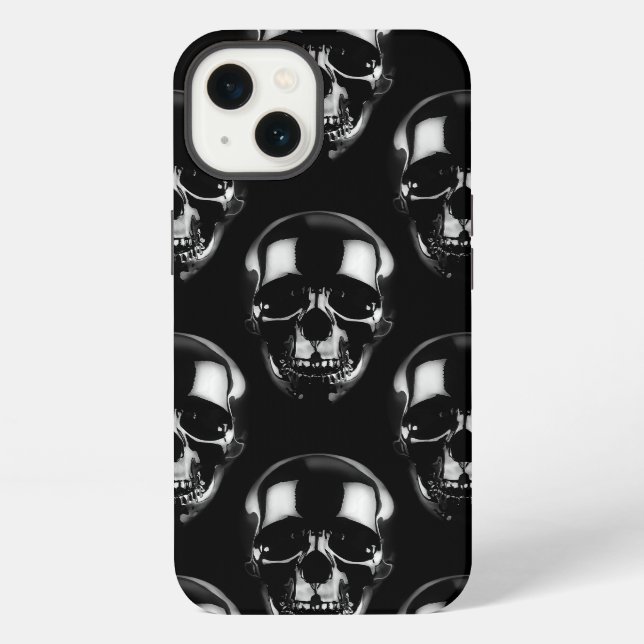 Falln Dark Skulls iPhone Case (Back)