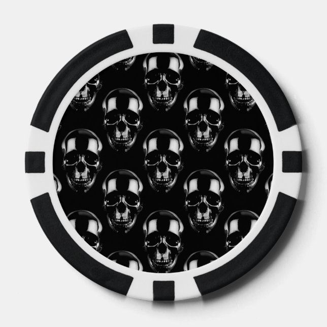 Falln Dark Skulls Poker Chips (Front)