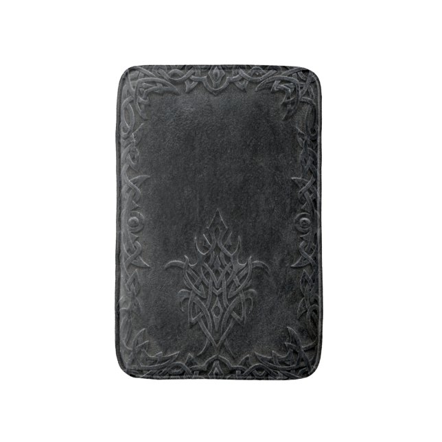Falln Dark Tribal Bath Mat (Front Vertical)