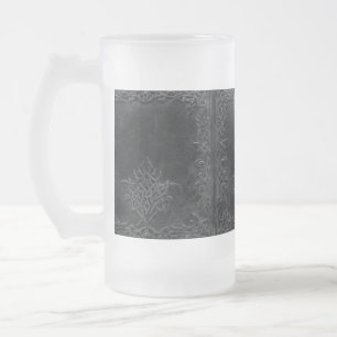 Falln Dark Tribal Frosted Glass Beer Mug
