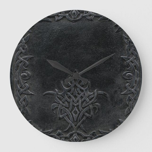 Falln Dark Tribal Large Clock (Front)