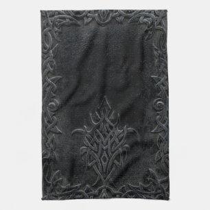 Falln Dark Tribal Tea Towel