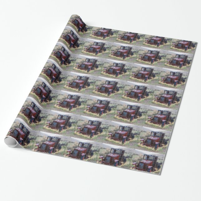 Falln Days Gone By Wrapping Paper (Unrolled)