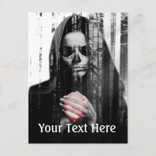 Falln Death Waits Postcard