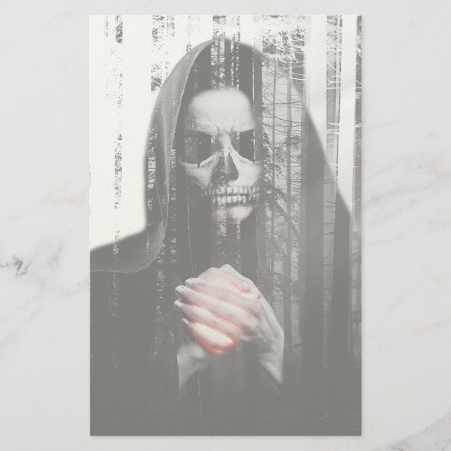 Falln Death Waits Stationery (Front)